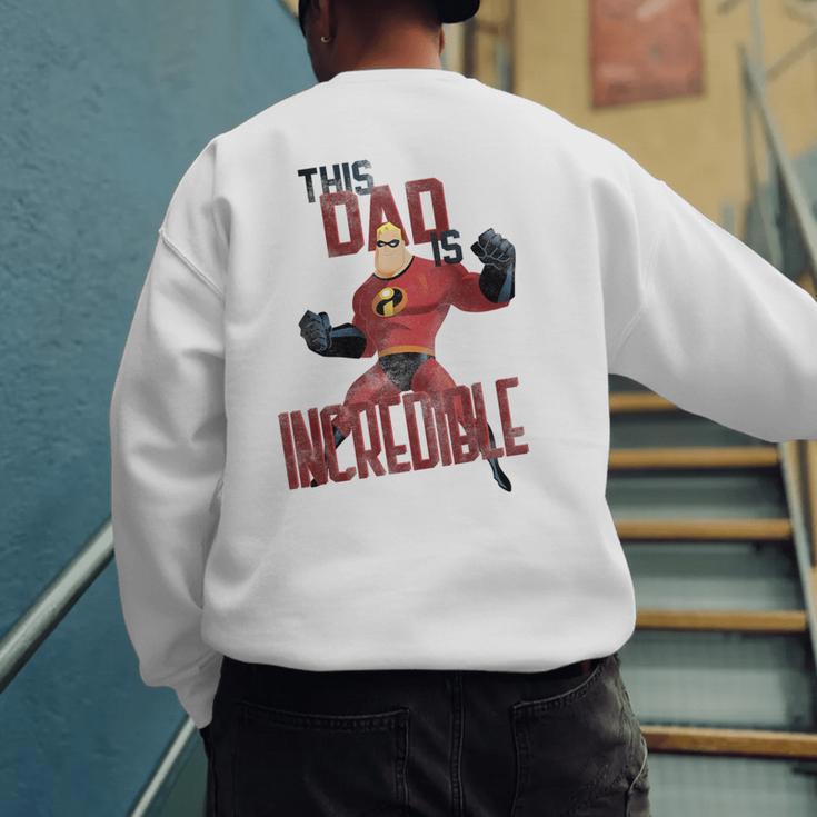 Disney Pixar The Incredibles Father's Day Incredible Dad Men's Sweatshirt Back Print