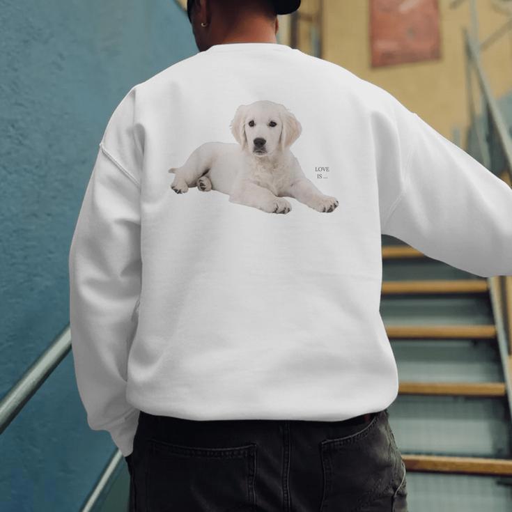 Labrador Retriever Shirt Yellow Love Lab Mom Dog Dad Men's Sweatshirt Back Print Labrador Retriever Shirt Yellow Love Lab Mom Dog Dad Men's Sweatshirt Back Print