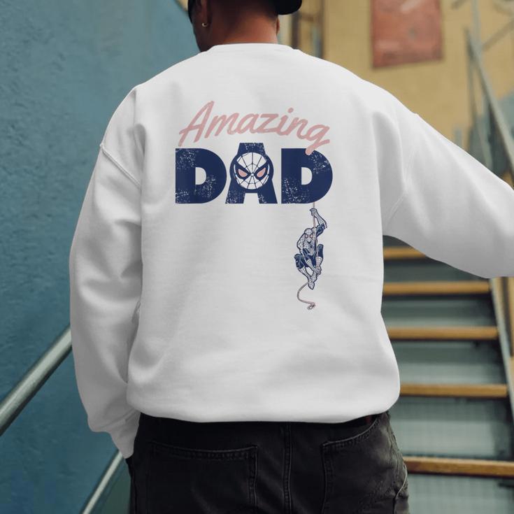 Marvel Spider-Man Father's Day Amazing Dad Retro Men's Sweatshirt Back Print