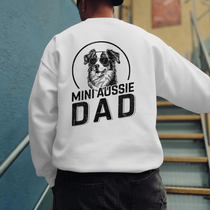 Mini Aussie Dad Dog Owner For Men Dad Christmas Men's Sweatshirt Back Print Mini Aussie Dad Dog Owner For Men Dad Christmas Men's Sweatshirt Back Print