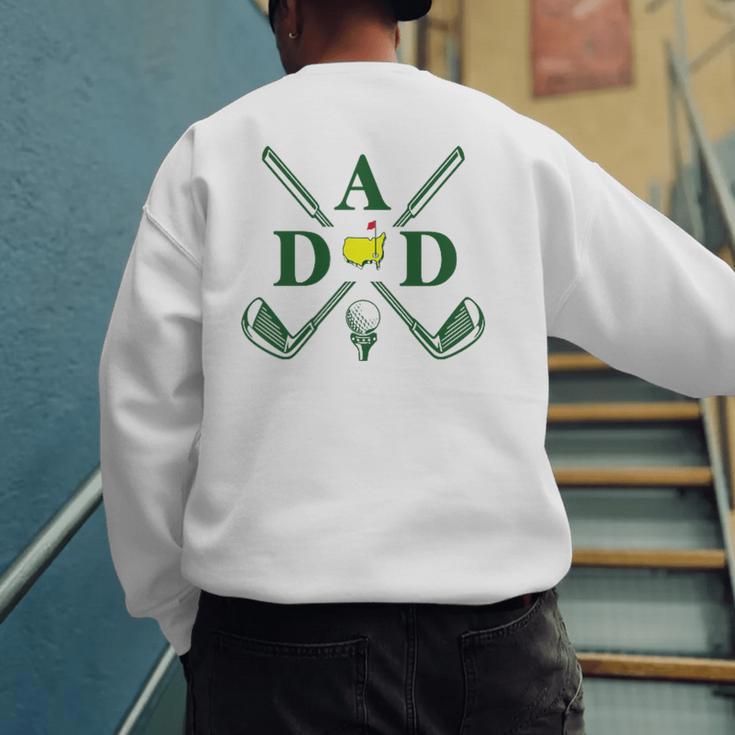 Par Dad Golf Matching Golfing Quote Party Pocket Men's Sweatshirt Back Print Par Dad Golf Matching Golfing Quote Party Pocket Men's Sweatshirt Back Print