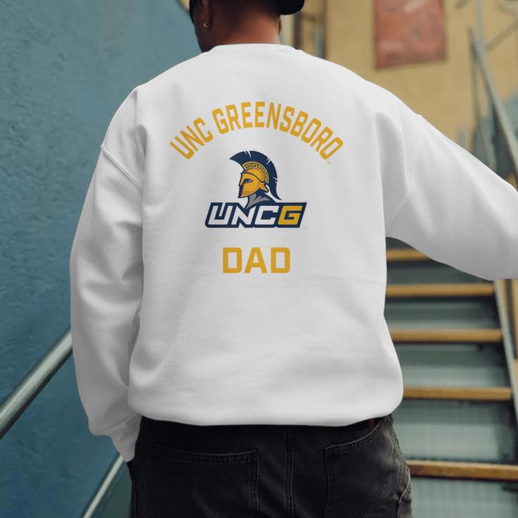 UNC Greensboro UNCG Spartans Arched Dad Men's Sweatshirt Back Print