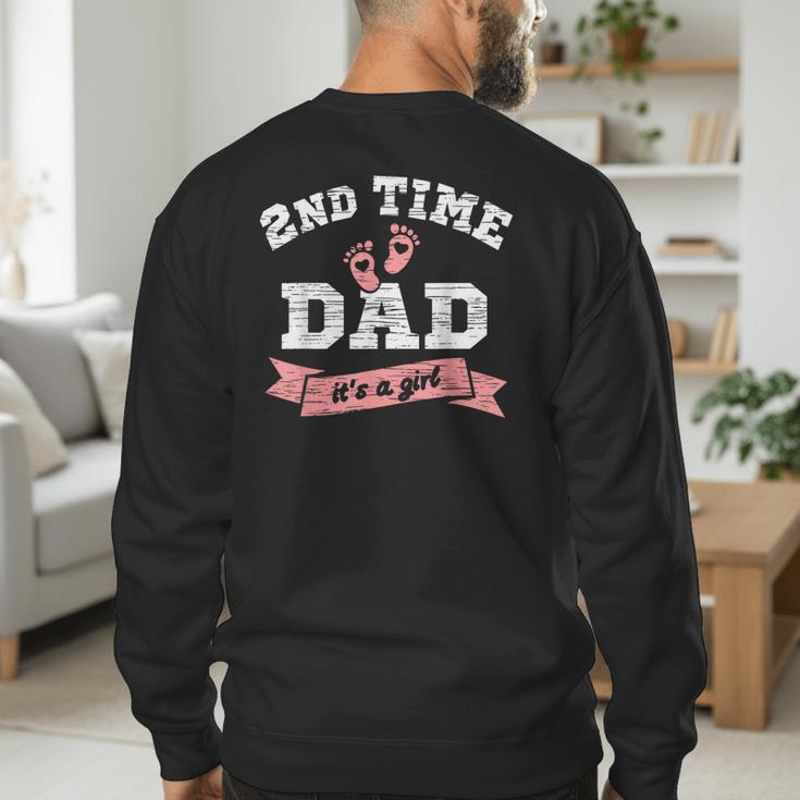 2nd Second Time Dad It's a Girl Gender Reveal Dad Of 2 Kids Men's Sweatshirt Back Print 2nd Second Time Dad It's a Girl Gender Reveal Dad Of 2 Kids Men's Sweatshirt Back Print