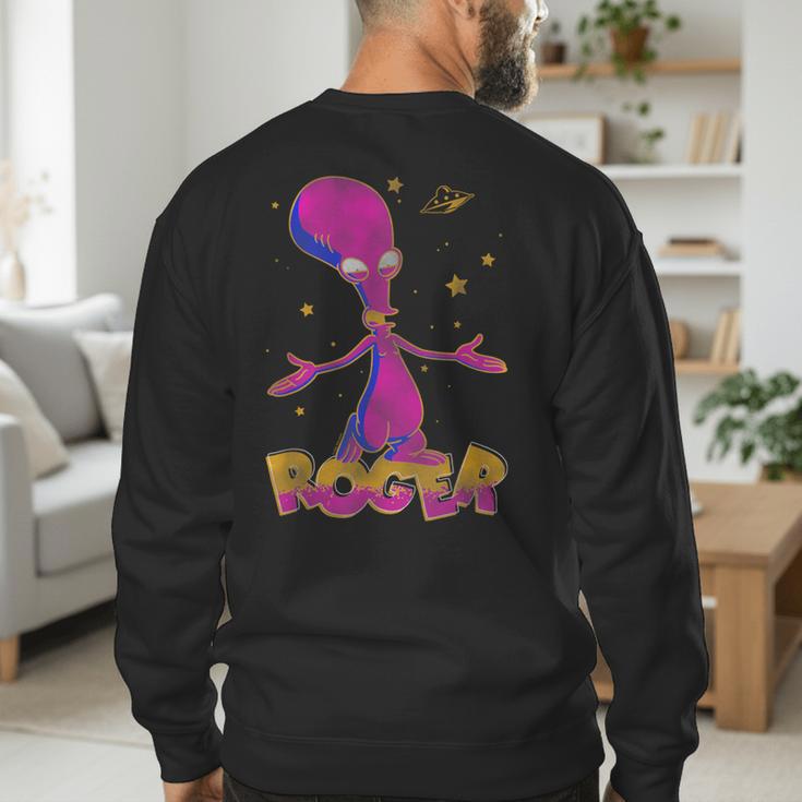 American Dad Outer Space Roger Cartoon Men's Sweatshirt Back Print