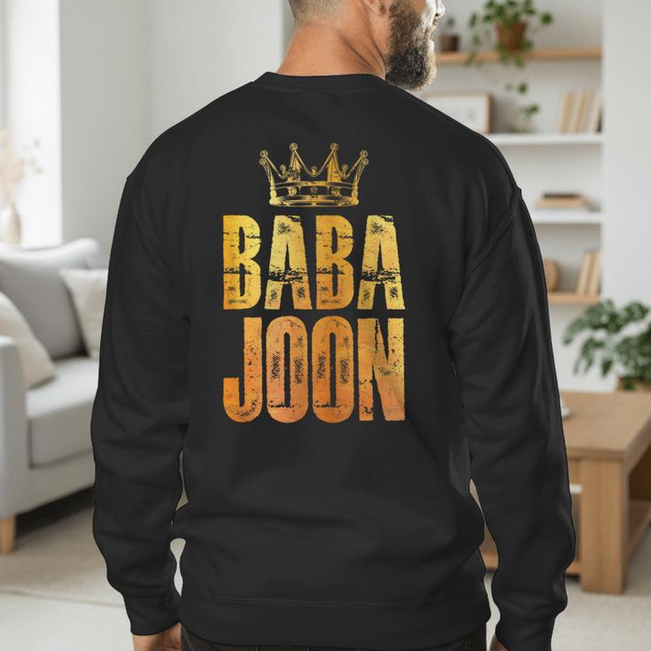 Baba Joon Persian Dad Iran Quote Iranian Fathers Day Men's Sweatshirt Back Print Baba Joon Persian Dad Iran Quote Iranian Fathers Day Men's Sweatshirt Back Print