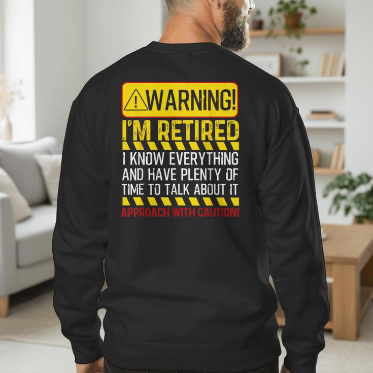 Best Retirement Novelty For Men Women Dad Grandpa Retirement Men's Sweatshirt Back Print Best Retirement Novelty For Men Women Dad Grandpa Retirement Men's Sweatshirt Back Print