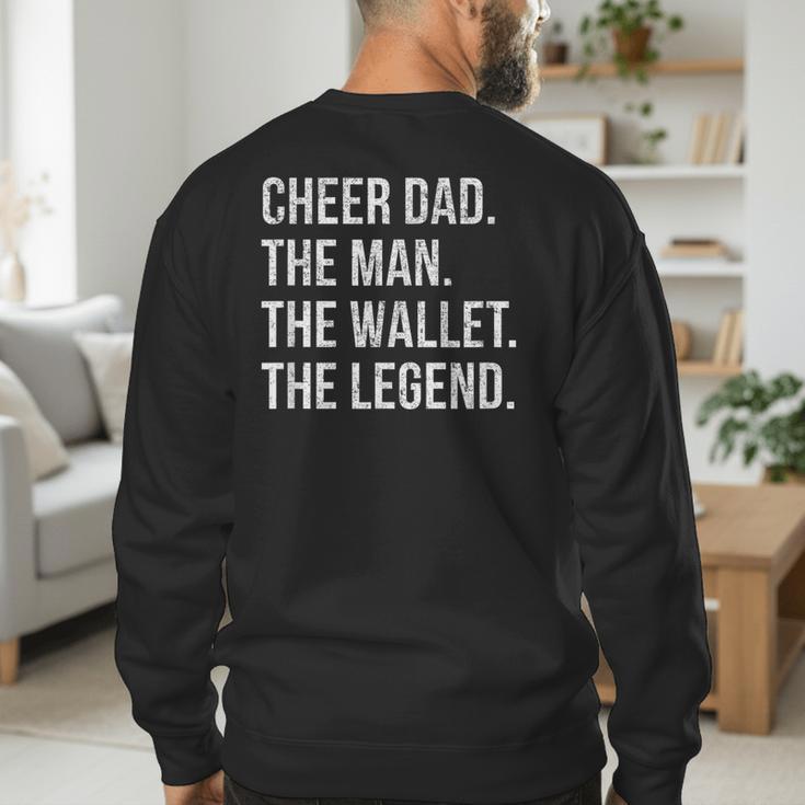 Cheer Dad Cheerleading Men's Sweatshirt Back Print