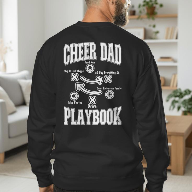 Cheer Dad Playbook Men's Sweatshirt Back Print
