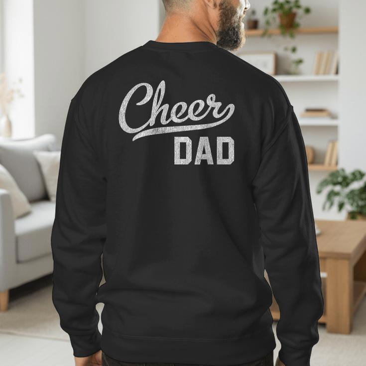 Cheer Dad Proud Cheerleading Dad Small Men's Sweatshirt Back Print