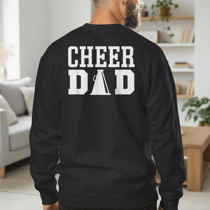 Cheerleading Dad Apparel For Cheer Dad Men's Sweatshirt Back Print