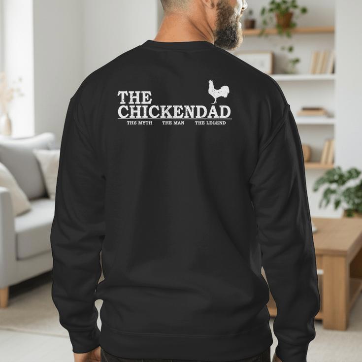 The Chicken Dad Pet Lover Tee Cute T-Shirt Men's Sweatshirt Back Print The Chicken Dad Pet Lover Tee Cute T-Shirt Men's Sweatshirt Back Print