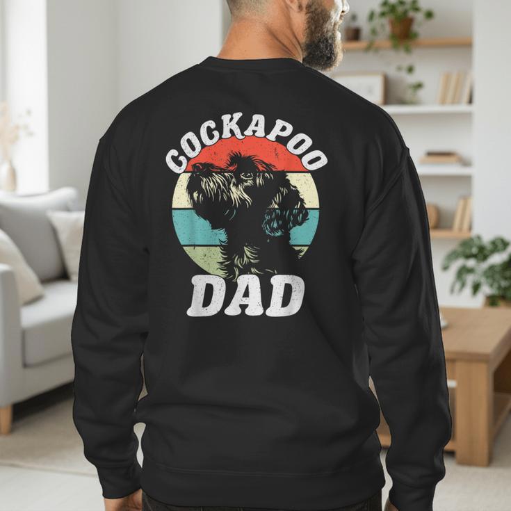 Cockapoo Dad Dog Father's Day Vintage Pet Men Women Kids Men's Sweatshirt Back Print