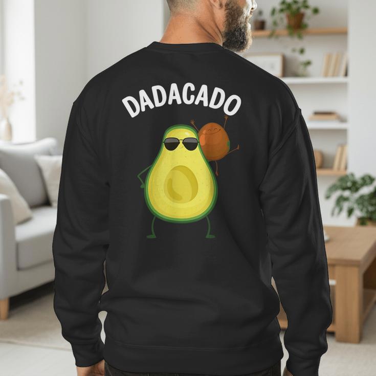 Cute Avocado For Dad Men Fruit Avocado Pear Lovers Men's Sweatshirt Back Print