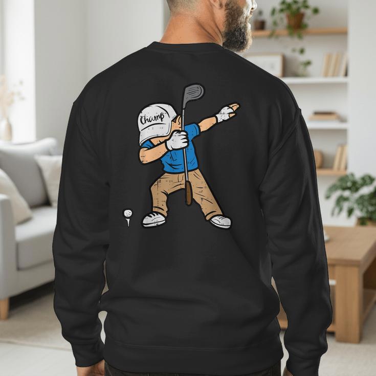 Dabbing Golfer Golfing Golfer Dad Men Boys Kids Youth Men's Sweatshirt Back Print Dabbing Golfer Golfing Golfer Dad Men Boys Kids Youth Men's Sweatshirt Back Print