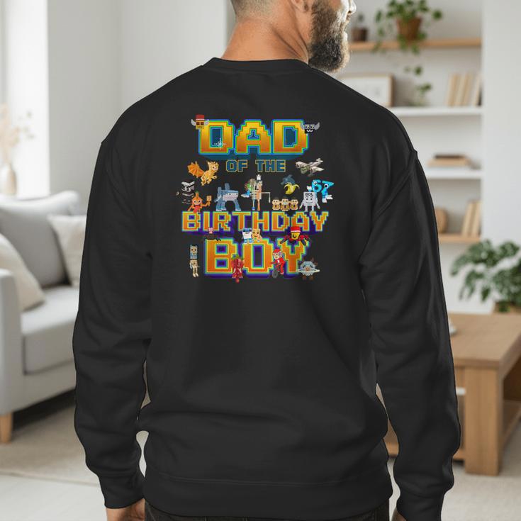 Dad Of The Birthday Boy Brainrot Meme Kids Teens Boys Men's Sweatshirt Back Print