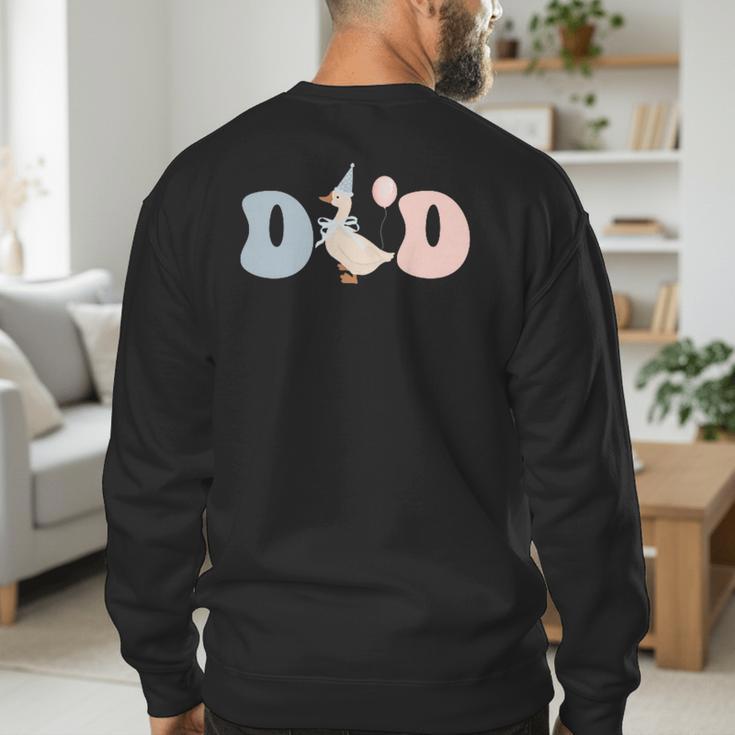 Dad Daddy Of The Birthday Silly Goose Family Men's Sweatshirt Back Print Dad Daddy Of The Birthday Silly Goose Family Men's Sweatshirt Back Print