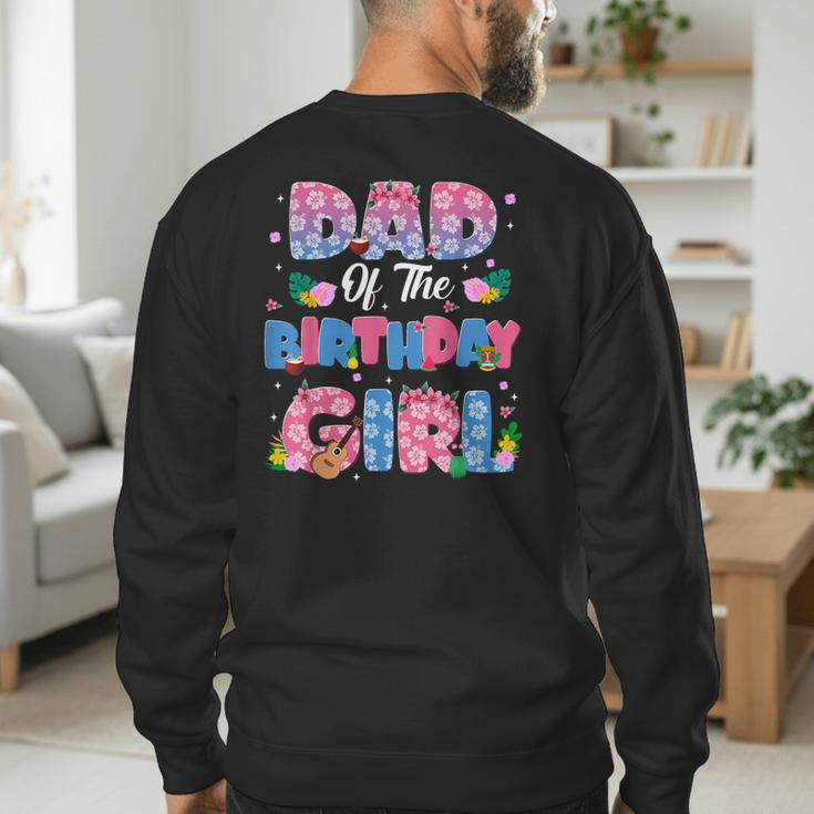 Dad And Mom Of The Birthday Girl Party Decor Family Matching Men's Sweatshirt Back Print Dad And Mom Of The Birthday Girl Party Decor Family Matching Men's Sweatshirt Back Print