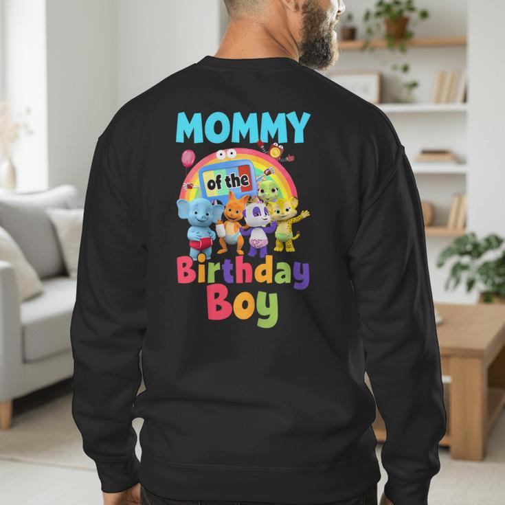Dad And Mom Mommy Of The Birthday Boy Family Party Decor Men's Sweatshirt Back Print