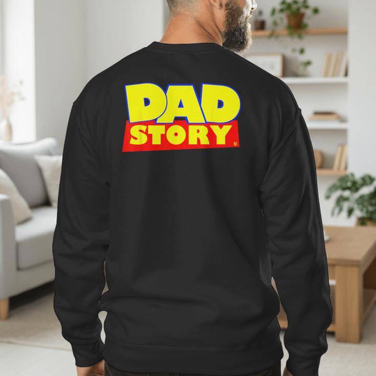 Dad Story Men's Sweatshirt Back Print