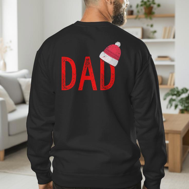Dad Xmas PJs Christmas Pajamas And Xmas PJ Family Shirt Men's Sweatshirt Back Print