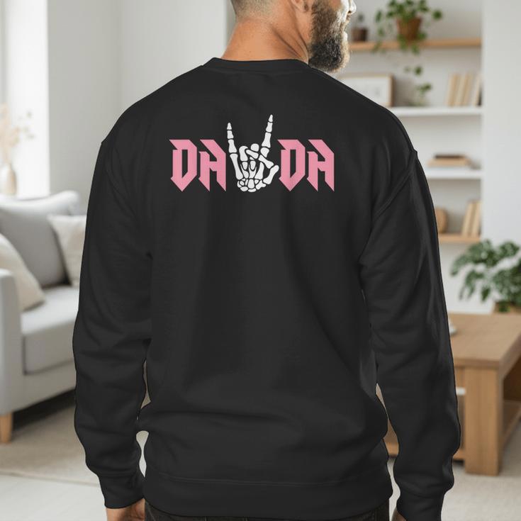 Dada Of The Bad Two The Bone Birthday 2 Years Old Birthday Men's Sweatshirt Back Print