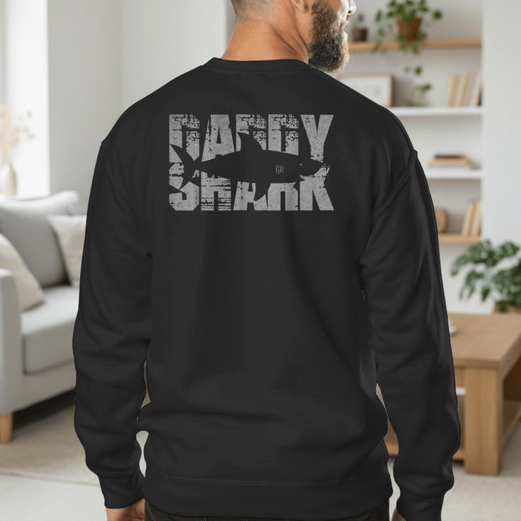 Daddy Shark Shark For Dad Men's Sweatshirt Back Print Daddy Shark Shark For Dad Men's Sweatshirt Back Print