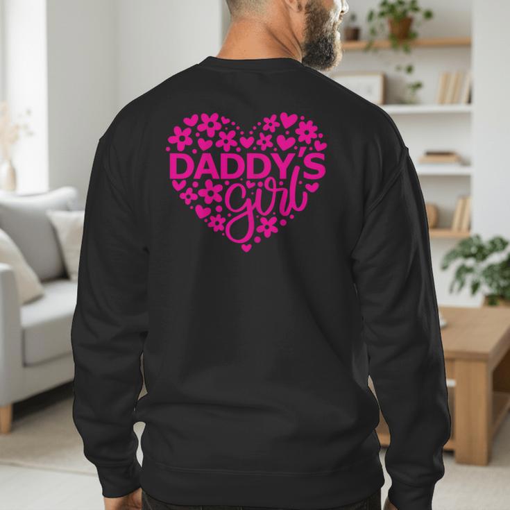 Daddy's Girl Father's Day Idea For a New Dad Men's Sweatshirt Back Print