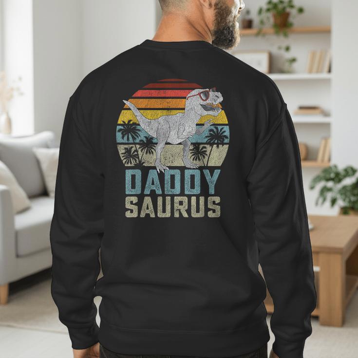 DaddysaurusRex Dinosaur Daddy Saurus Family Matching Men's Sweatshirt Back Print DaddysaurusRex Dinosaur Daddy Saurus Family Matching Men's Sweatshirt Back Print