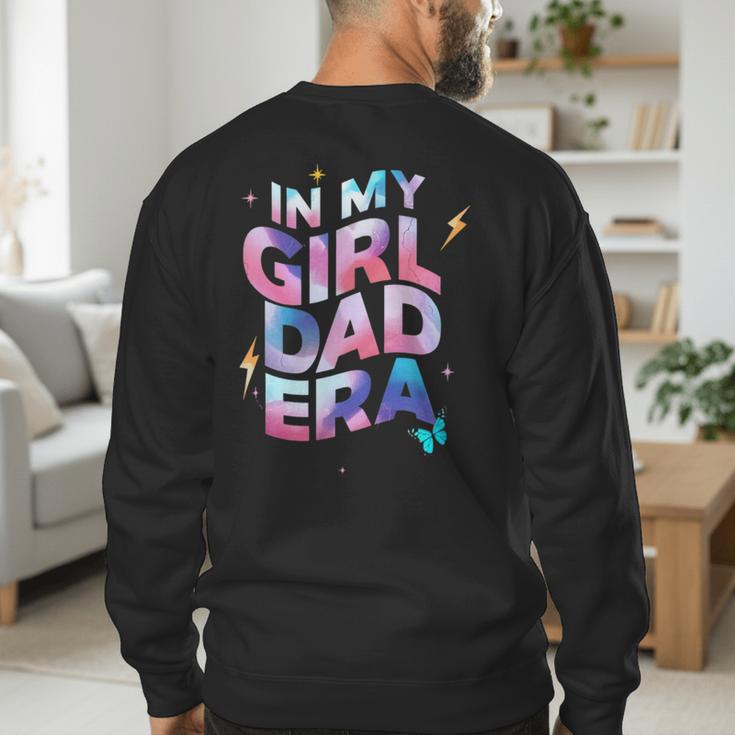 In My Daughter Era Dad Life Soft Pastel Pride Theme Men's Sweatshirt Back Print