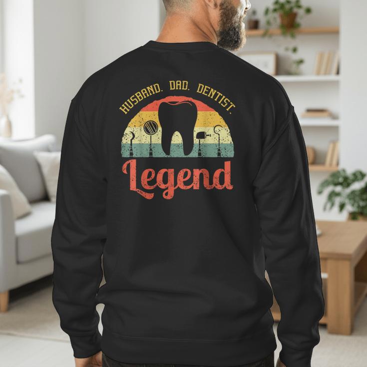 Dentist Dental Surgeon Dentistry Husband Dad Oral Hygiene Men's Sweatshirt Back Print Dentist Dental Surgeon Dentistry Husband Dad Oral Hygiene Men's Sweatshirt Back Print