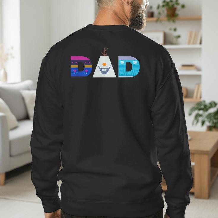 Disney Frozen Elsa Anna Olaf Dad Father's Day Birthday Men's Sweatshirt Back Print Disney Frozen Elsa Anna Olaf Dad Father's Day Birthday Men's Sweatshirt Back Print