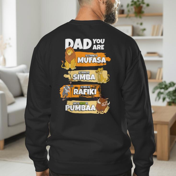 Disney The Lion King Dad You Are Word Stack Men's Sweatshirt Back Print