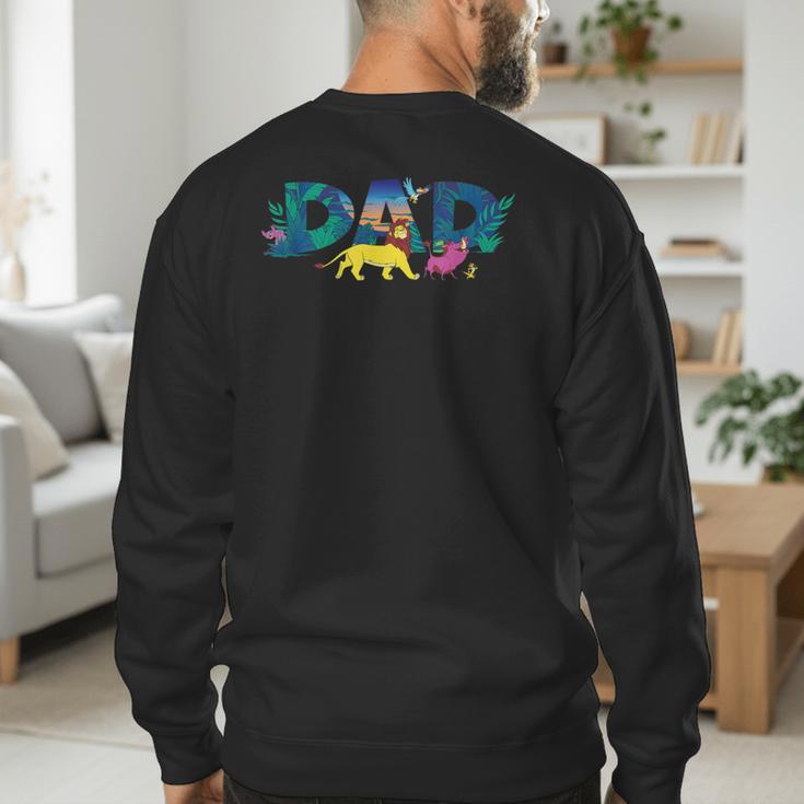 Disney The Lion King Simba & Pals Dad Father's Day Birthday Men's Sweatshirt Back Print