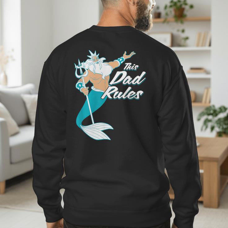 Disney The Little Mermaid King Triton Dad Men's Sweatshirt Back Print