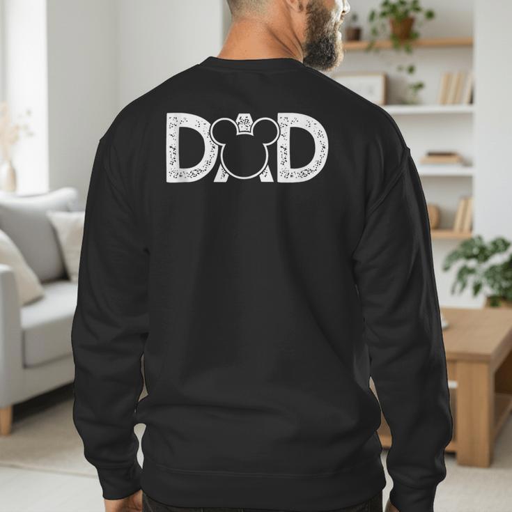 Disney Mickey Mouse Dad Small Men's Sweatshirt Back Print