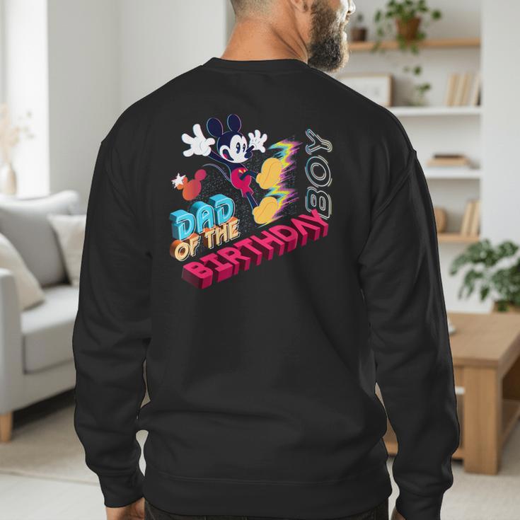 Disney Mickey Mouse Family Star Dad Of The Birthday Boy Men's Sweatshirt Back Print