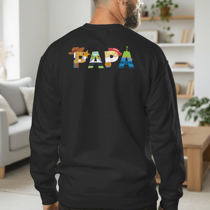 Disney And Pixar’s Toy Story Papa Father’s Day Dad Birthday Men's Sweatshirt Back Print