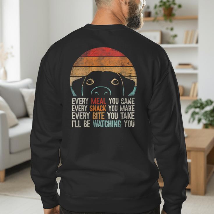 Dog Lover Dog Humor Dog Mom Dog Dad Men's Sweatshirt Back Print
