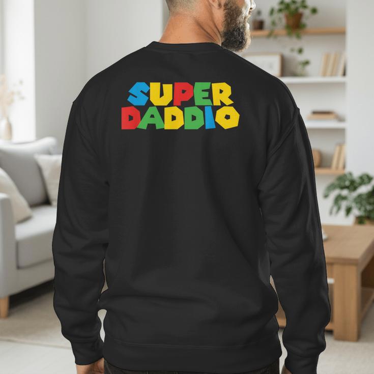 Fatherly Powers Unleashed Gamer Super Dad From Wife & Kids Men's Sweatshirt Back Print Fatherly Powers Unleashed Gamer Super Dad From Wife & Kids Men's Sweatshirt Back Print