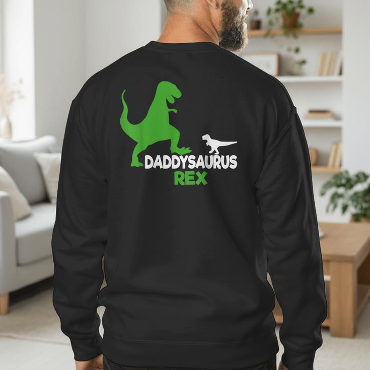 Father's Day Idea Daddysaurus Rex T-Shirt Men's Sweatshirt Back Print Father's Day Idea Daddysaurus Rex T-Shirt Men's Sweatshirt Back Print