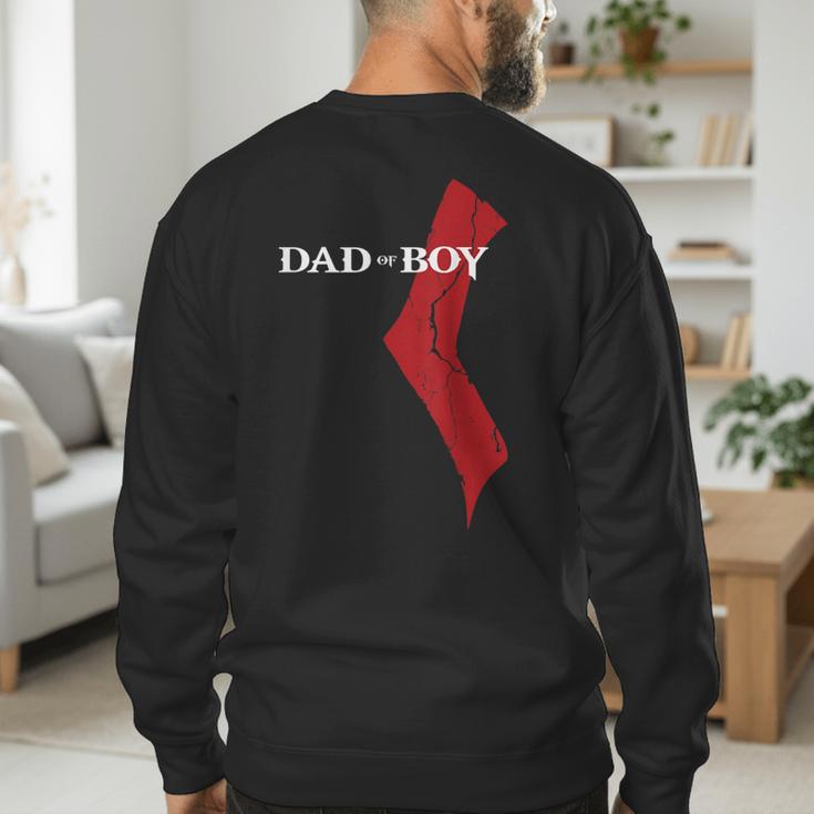 God Of Boy Dad Video Game Tshirt Father's Day Edition Men's Sweatshirt Back Print