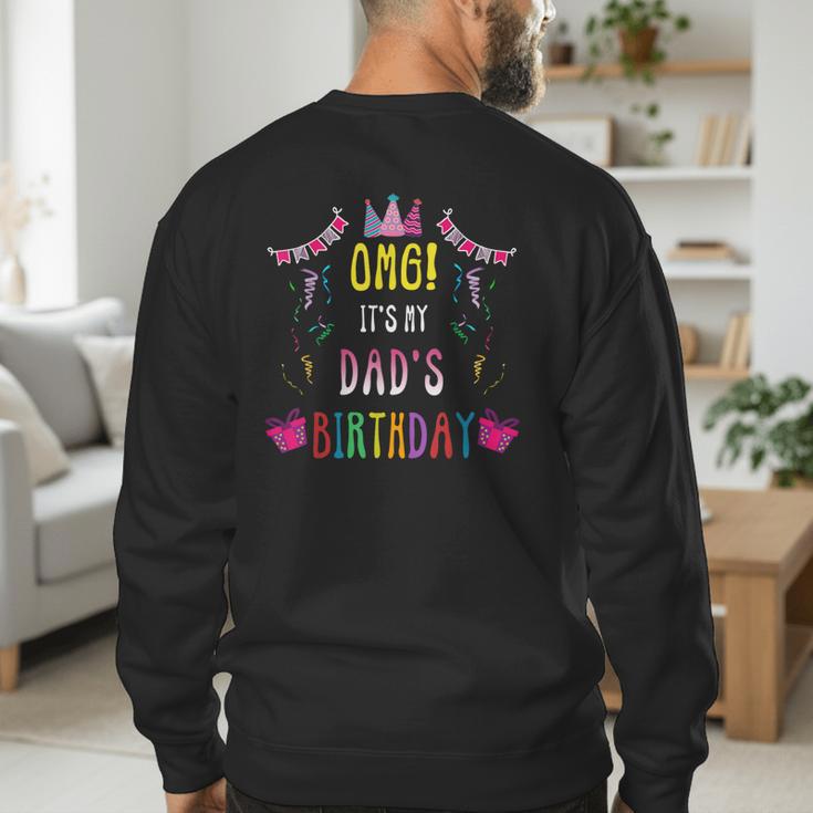 Happy Birthday Dad Men's Sweatshirt Back Print