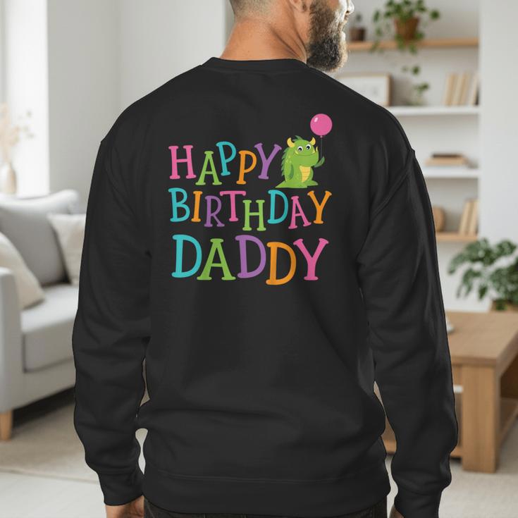 Happy Birthday Daddy Men's Sweatshirt Back Print