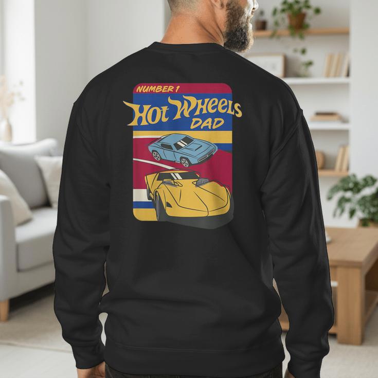 Hot Wheels Father's Day Number 1 Dad Men's Sweatshirt Back Print Hot Wheels Father's Day Number 1 Dad Men's Sweatshirt Back Print