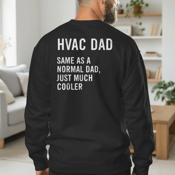 HVAC Dad Definition HVAC Technician Men's Sweatshirt Back Print