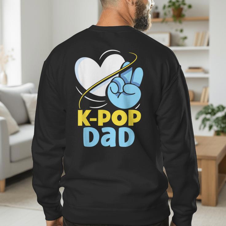 K-POP Dad Korean Lover K-Pop Music Cute Father Daddy Papa Men's Sweatshirt Back Print