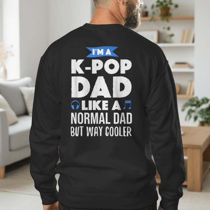 K-Pop Dad Korean Music Lover Men's Sweatshirt Back Print
