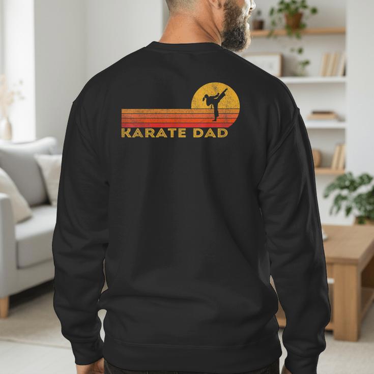 Karate Dad Martial Arts Retro Men's Sweatshirt Back Print