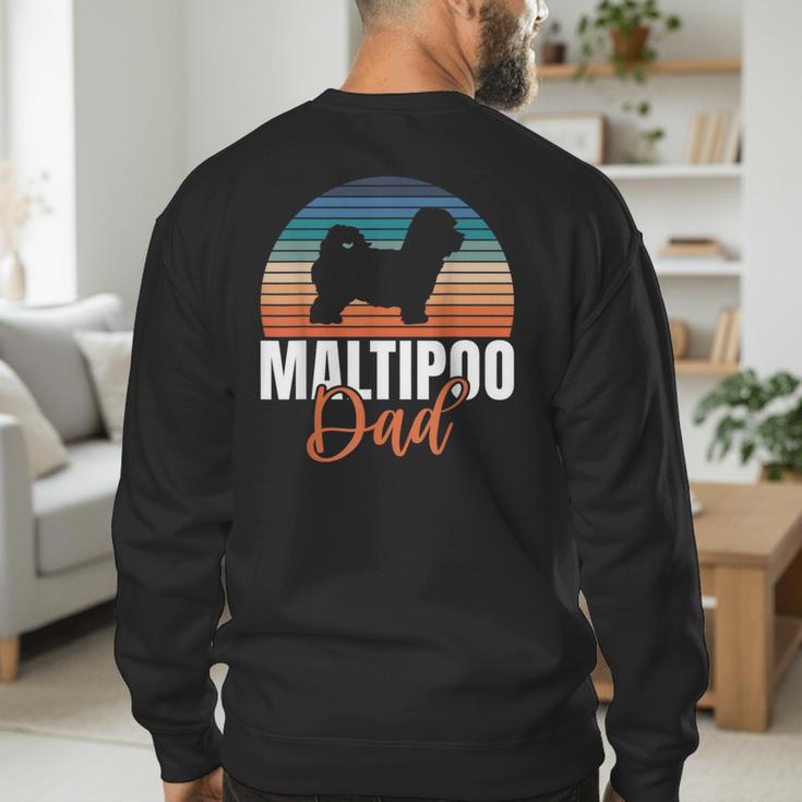 Maltipoo Dad Men's Sweatshirt Back Print
