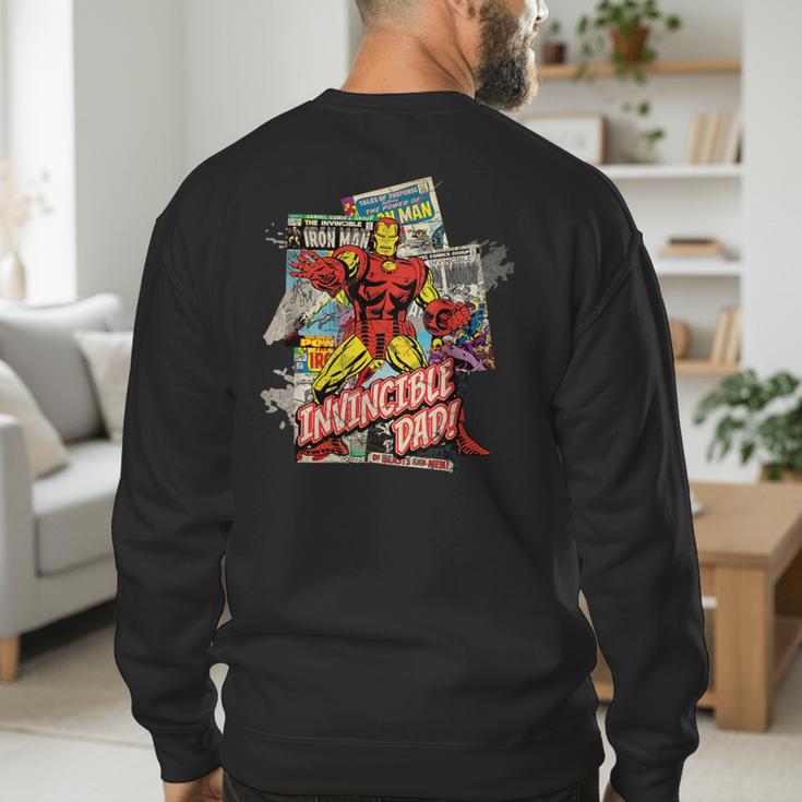 Marvel Iron Man Invincible Dad Father's Day Comic Retro Men's Sweatshirt Back Print